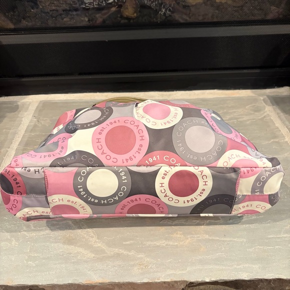 Coach F15504 Ashley Signature Snaphead Carryall Satchel EUC - Picture 7 of 10